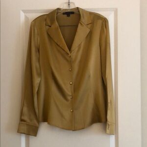 Lafayette 148 Gold Blouse